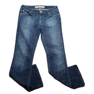 Mossimo Jeans Womens Size 9 Dark Wash Denim Bootcut Low Rise Stretch Casual
